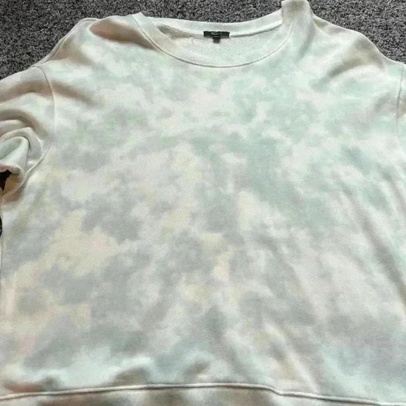 Rails Tops - Rails Ramona Tie Dye Sweatshirt Crew Neck Terrycloth Pullover Light Blue XXL 2X